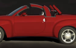 Chevy SSR retractable hardtop system