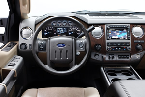 Super Duty interior - dashboard layout